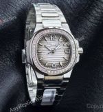 RRR Factory Patek Philippe Nautilus Cal.E 23-250SC Movement 32mm Smoke Grey  Gradient Face Women Watch